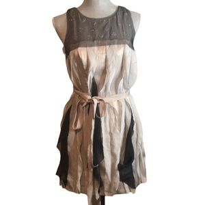 Princess Vera Wang Ruffle Chiffon Shift Cocktail Party Dress Size 5 Juniors